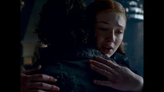 Game of Thrones S8 e2  Sansa and Theon reunion at Winterfell [upl. by Damour289]