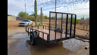 Building a 6 x 12 Utility Trailer  3500 lb Capacity Using Engineered Trailer Plans [upl. by Eimor]