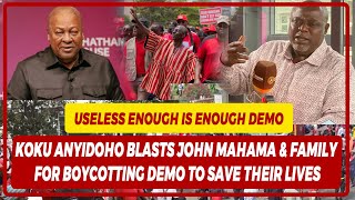 Koku Anyidoho Blasts john Mahama amp Family For Boycotting Demo TO Save Their Lives [upl. by Adianes537]