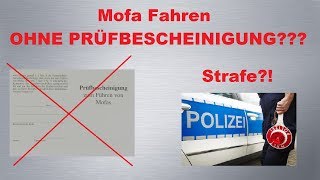 Mofa Fahren OHNE PRÜFBESCHEINIGUNG Erwischt [upl. by Carisa]