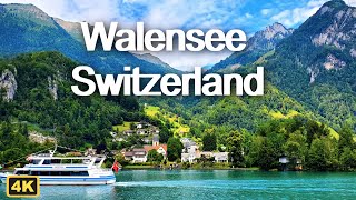 Walensee lake Switzerland  round boat trip [upl. by Ariayek783]