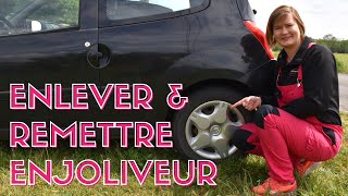 Comment enlever et remettre un enjoliveur [upl. by Analra]