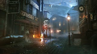 Victorian Ambience LONDONS MYSTERY  The Dark Alley  Mysterious Ambient Music with Thunderstorm [upl. by Medrek5]