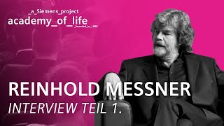 Reinhold Messner zu Gast bei der Siemens Academy of Life  Teil 1 Full Interview [upl. by Kremer]