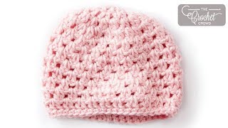 How to Crochet Easy Baby Newborn Hat [upl. by Eppesuig648]