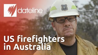 US firefighter describes horror moment during Aussie bushfires [upl. by Suilenroc]