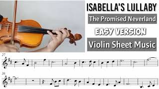 Isabellas Lullaby  The Promised Neverland Violin Cover Sheet Music [upl. by Eniahpets]