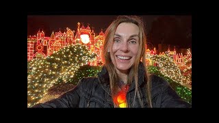 Disneyland Merriest Nights special Disney Christmas event and parade California w Mummy and Ozzie [upl. by Foscalina]