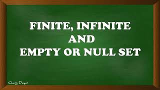 FINITE INFINITE AND EMPTY SET OR NULL SETCARDINALITY OF SETINTRODUCTION TO SETSTAGALOG TUTORIAL [upl. by Lezned124]