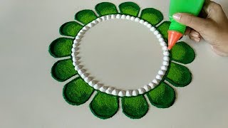 Easy and quick rangoli design [upl. by Eniamurt]