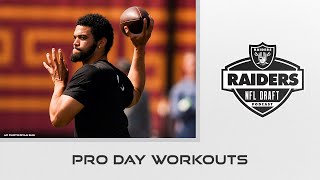 Caleb Williams’ Pro Day Plus a MiniMock Draft  Raiders  NFL [upl. by Ecirad270]