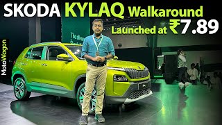 Skoda Kylaq 2024  Walkaround Review  Tamil Car Review  MotoWagon [upl. by Einahteb122]