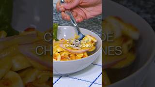 Preparamos ceviche de champiñones  ¿o cómo lo llamarías 😏 ¡La receta es buenaza [upl. by Atinehc868]