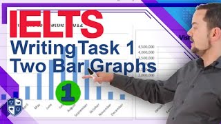 Academic IELTS Writing Task 1 Two Bar Graphs Together Part 1 [upl. by Eissahc297]