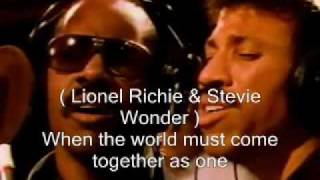 We are the world  USA Africa  singers name lyric [upl. by Ciapas553]