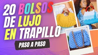 Como Tejer Bolsos En Trapillo Paso A Paso Para Principiantes  Bolso Trapillo Paso A Paso En Español [upl. by Standish923]