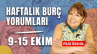 FİLİZ ÖZKOL İLE HAFTALIK BURÇ YORUMLARI  915 EKİM [upl. by Arhna]