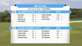 NPL2 Gedling amp Sherwood CC 1st XI v Collingham amp District CC 1st XI [upl. by Cheke132]