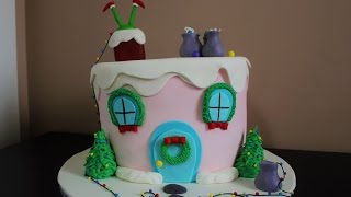 The Grinch Christmas Cake Tutorial [upl. by Yziar883]