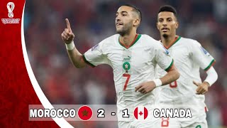 المغرب  كندا 21 كأس العالم قطر 2022 جنون المعلق خليل البلوشي جودة عالية 1080p [upl. by Eido425]