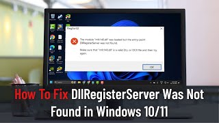 RegSvr32 The Module was Loaded but the EntryPoint dllregisterserver Was Not Found [upl. by Elletse]