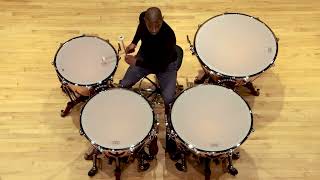 Six Pieces for Solo Timpani for Douglas Cardwell by Colin Martin [upl. by Elbart384]