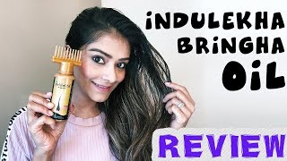 Indulekha Bringha Hair Oil Review  How To Use Indulekha Bringha Oil [upl. by Rangel487]