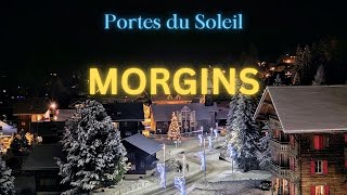 Morgins Ski Resort  Walking Tour  Portes du Soleil [upl. by Atla861]