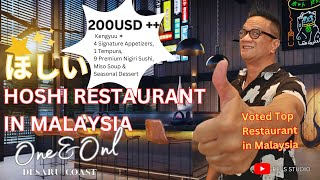 200USD Dinning at Top Restaurant in Malaysia HOSHI Restaurant One amp Only Dasaru Coast [upl. by Scottie]