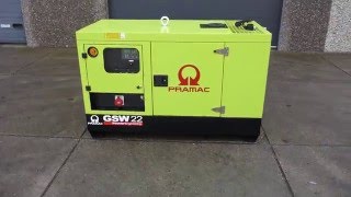 PRAMAC GSW 22 KVA YANMAR [upl. by Haelhsa918]