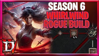 Diablo 4 Season 6 NEW WHIRLWIND ROGUE Dance of Knives Build Guide  Poison Version Vessel of Hatred [upl. by Marji]