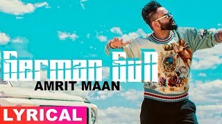 Amrit Maan  German Gun Lyrical Video  Ft DJ Flow  Latest Punjabi Songs 2019  Speed Records [upl. by Latsyrcal]