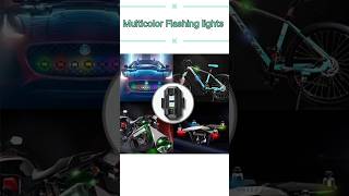 Multicolor Flashing lights  Bike flash light  Barso Re bollywood music tranding youtubeshorts [upl. by Luis]