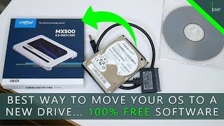 How To MIGRATE  MOVE Your OS To A New Drive For FREE SSDHDDM2  FULL GUIDE [upl. by Ycnahc]