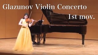 Glazunov Violin Concerto in A minor Op82 1st mov グラズノフ ヴァイオリン協奏曲 第1楽章 [upl. by Enytsuj499]