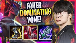 FAKER DOMINATING WITH YONE  T1 Faker Plays Yone MID vs Hwei  Season 2024 [upl. by Vardon444]