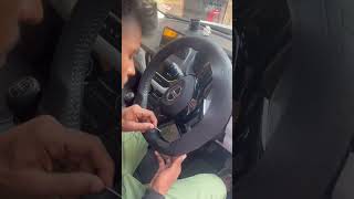 Stitching Steering cover  TATA NEXON [upl. by Alvar932]