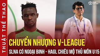 Chuyển nhượng VLeague mới nhất  SLNA có ngoại binh HAGL chiêu mộ cầu thủ Học viện Park Hang Seo [upl. by Enenaej]