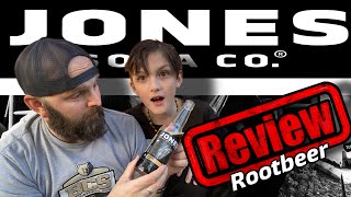 Jones Cane Sugar Soda Root beer Review [upl. by Harland450]