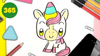 Comment Dessiner une Licorne Kawaii  Étape par Étape 🦄 [upl. by Matthias]