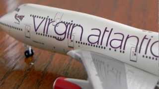 LIMITED EDITION VIRGIN ATLANTIC BOEING 747400 GEMINI JETS 1400 [upl. by Martina]