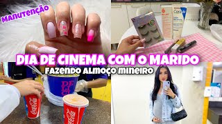 PREPARANDO O ALMOÇO FIZ AS UNHAS COMPRINHAS PARA MIM CINEMA COM O ESPOSO 💓 Missesreis [upl. by Sehguh819]