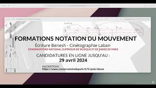 Tuto Inscription Formations Notation du mouvement CNSMDP 2024 [upl. by Eulaliah]