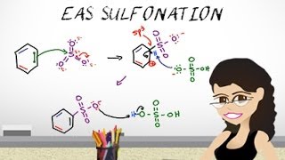 Aromatic Sulfonation Mechanism  EAS vid 5 By Leah4sci [upl. by Assenov]