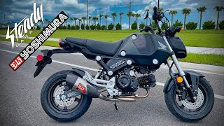 2022 Grom Yoshimura RS9T Full Exhaust amp Chimera Verge Garnish Washer Kit [upl. by Gearalt672]