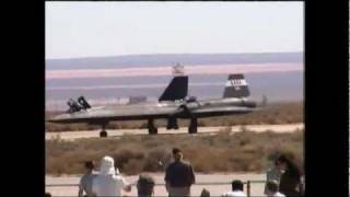 SR 71 Blackbird last flight everEdwards AFB open house 1999 [upl. by Inah638]