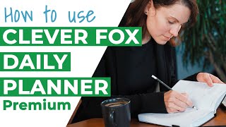 How to use the Clever Fox Daily Planner Premium  Planner Review [upl. by Yanffit]