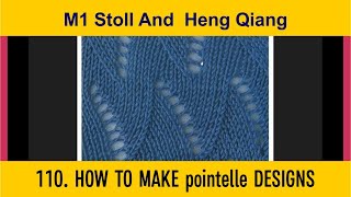 111 HOW TO MAKE POINTELLE FABRIC [upl. by Nananne]