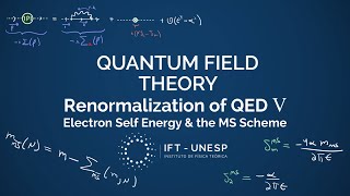 Electron Self Energy and the MS Scheme  QFT II Part 19 [upl. by Frasquito]