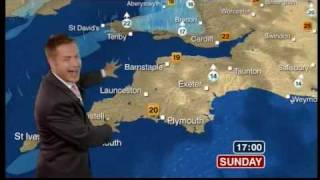 Tomasz Schafernaker calls Devon quotdevilquot BBC News 230809 [upl. by Llirrem]